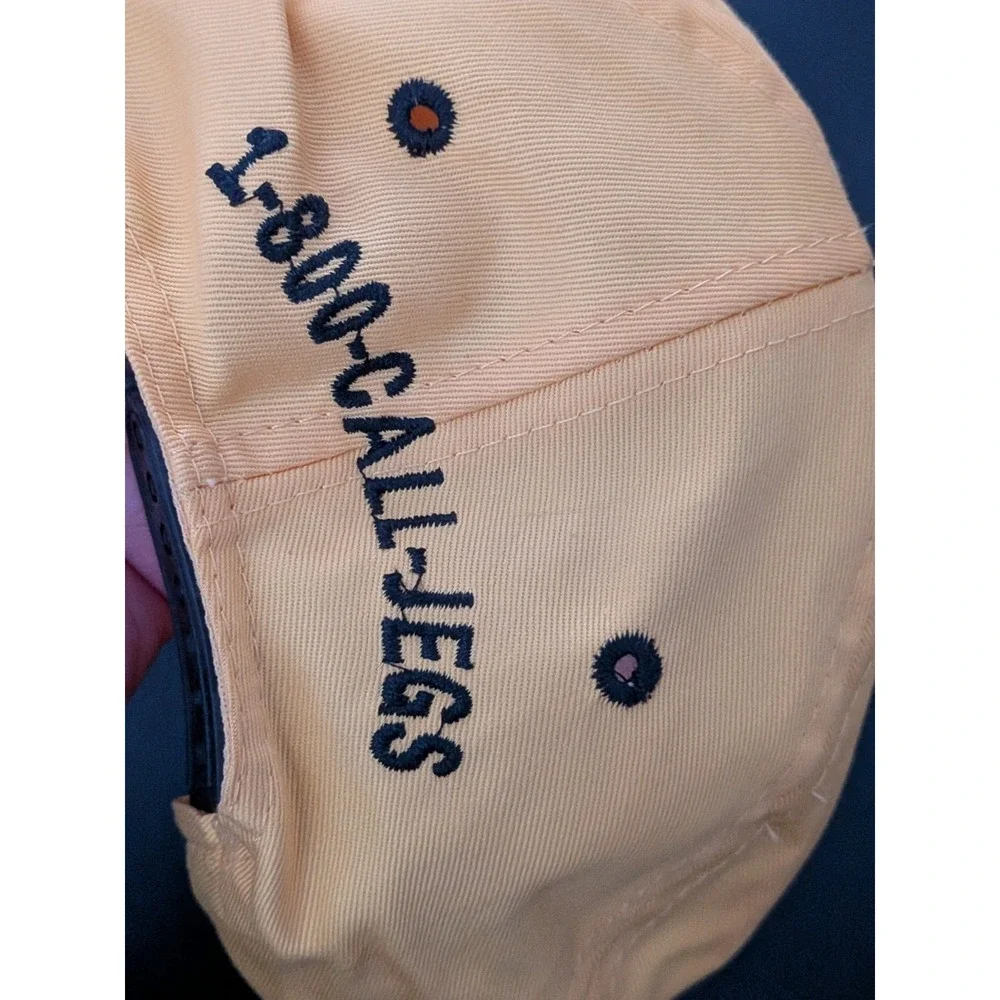 Vintage Jegs High Performance Snapback Hat Cap Racing Yellow Black Adjustable‎